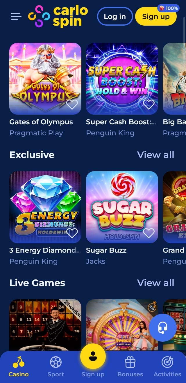 Carlospin Casino review lists all the bonuses available for you today