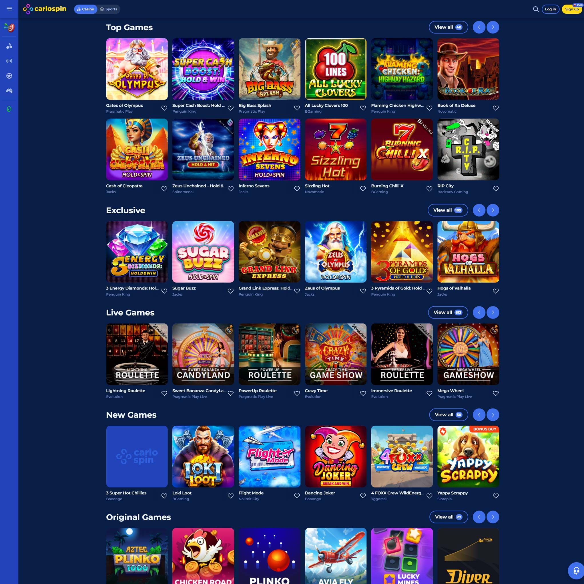Carlospin Casino review by Mr. Gamble