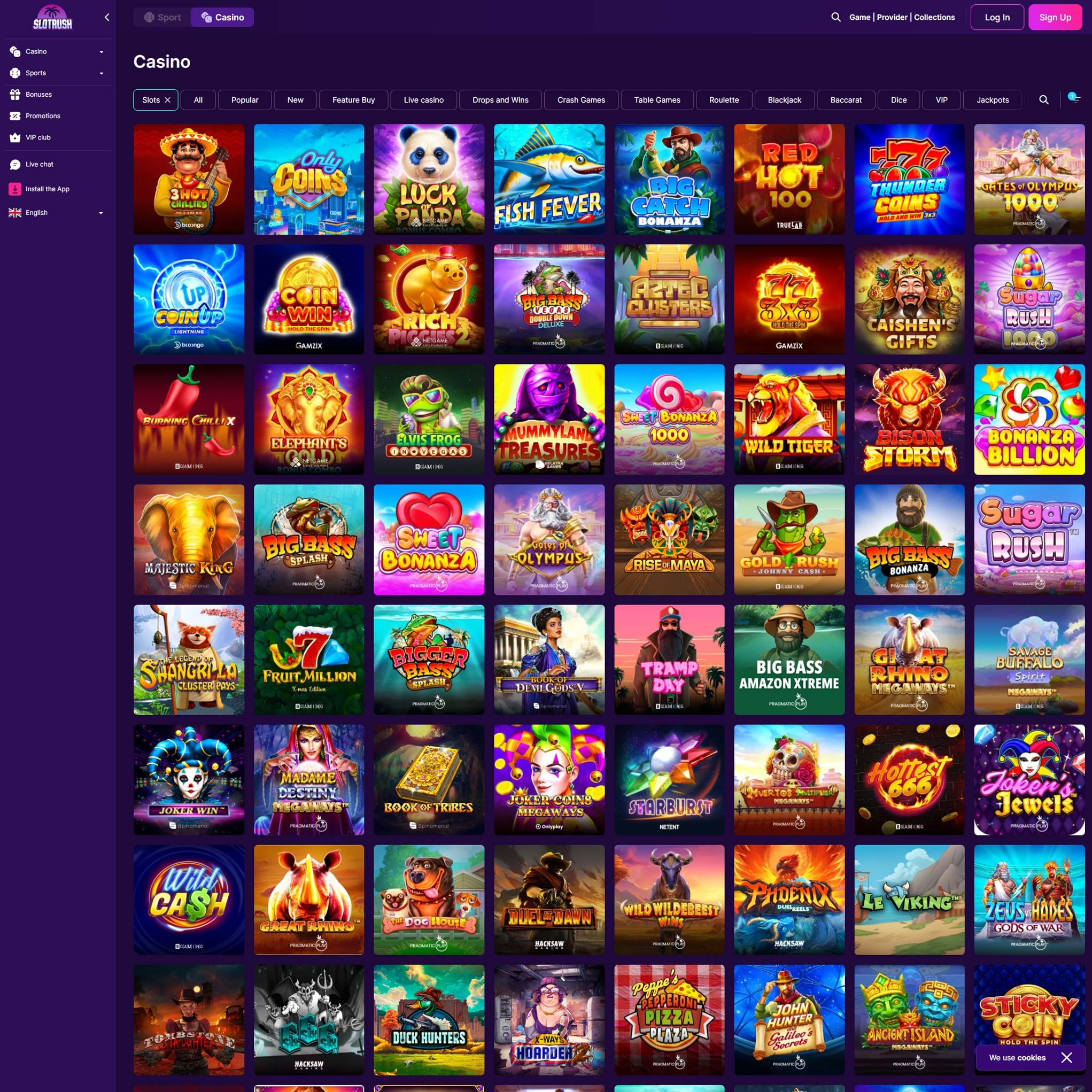 Slotrush Casino review by Mr. Gamble