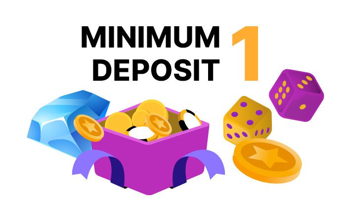 List of 1 minimum deposit online casinos