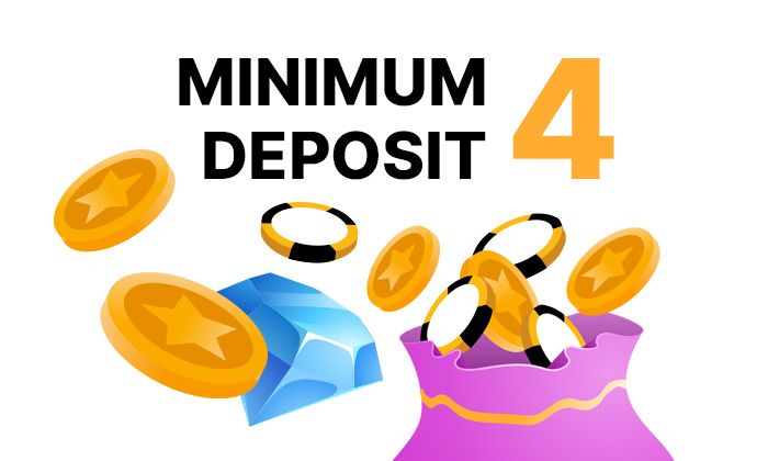 Best £4 minimum deposit online casinos
