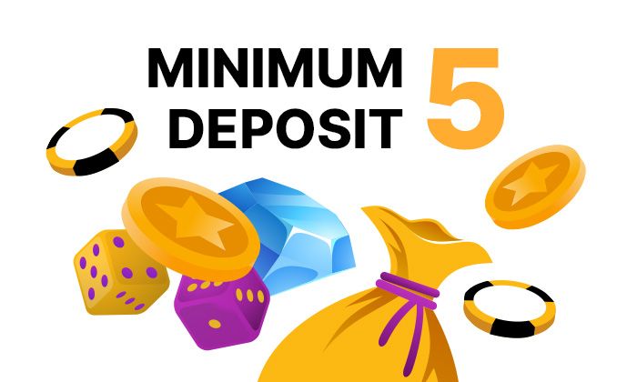 Best 5 minimum deposit online casinos UK