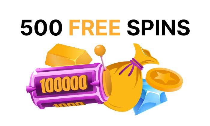 Up to 500 free spins casino bonus