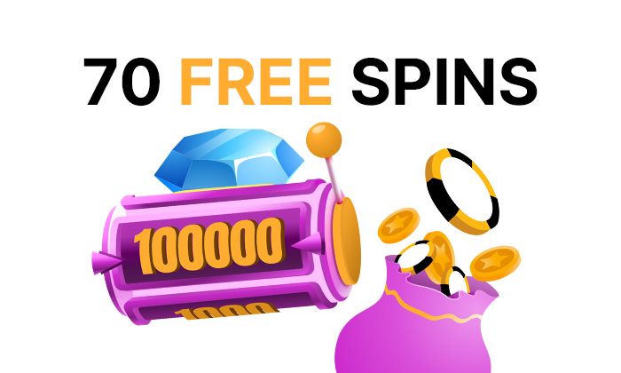 Up to 70 free spins casino bonuse