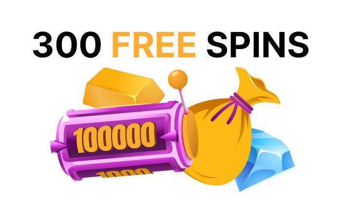 Get up to 300 free spins casino bonus