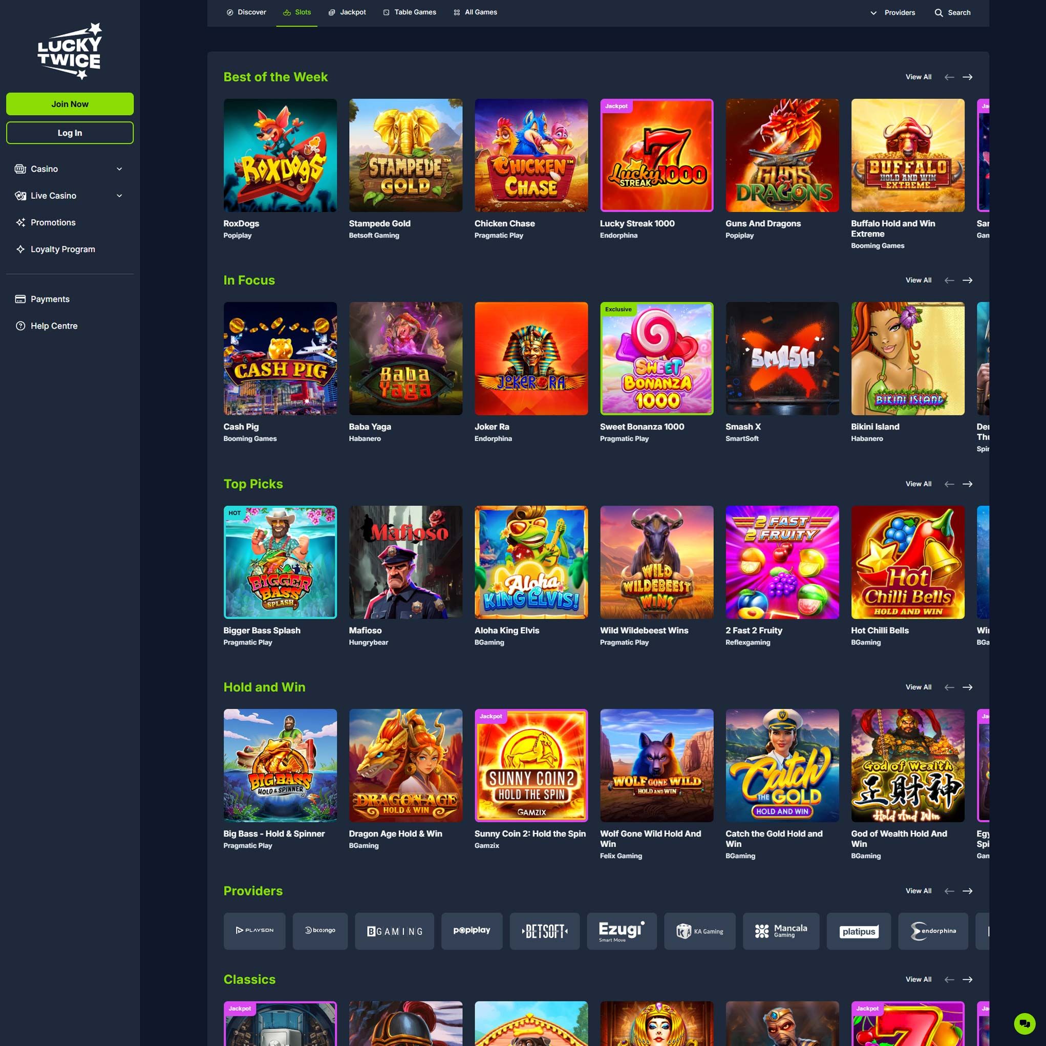 Lucky Twice Casino review by Mr. Gamble