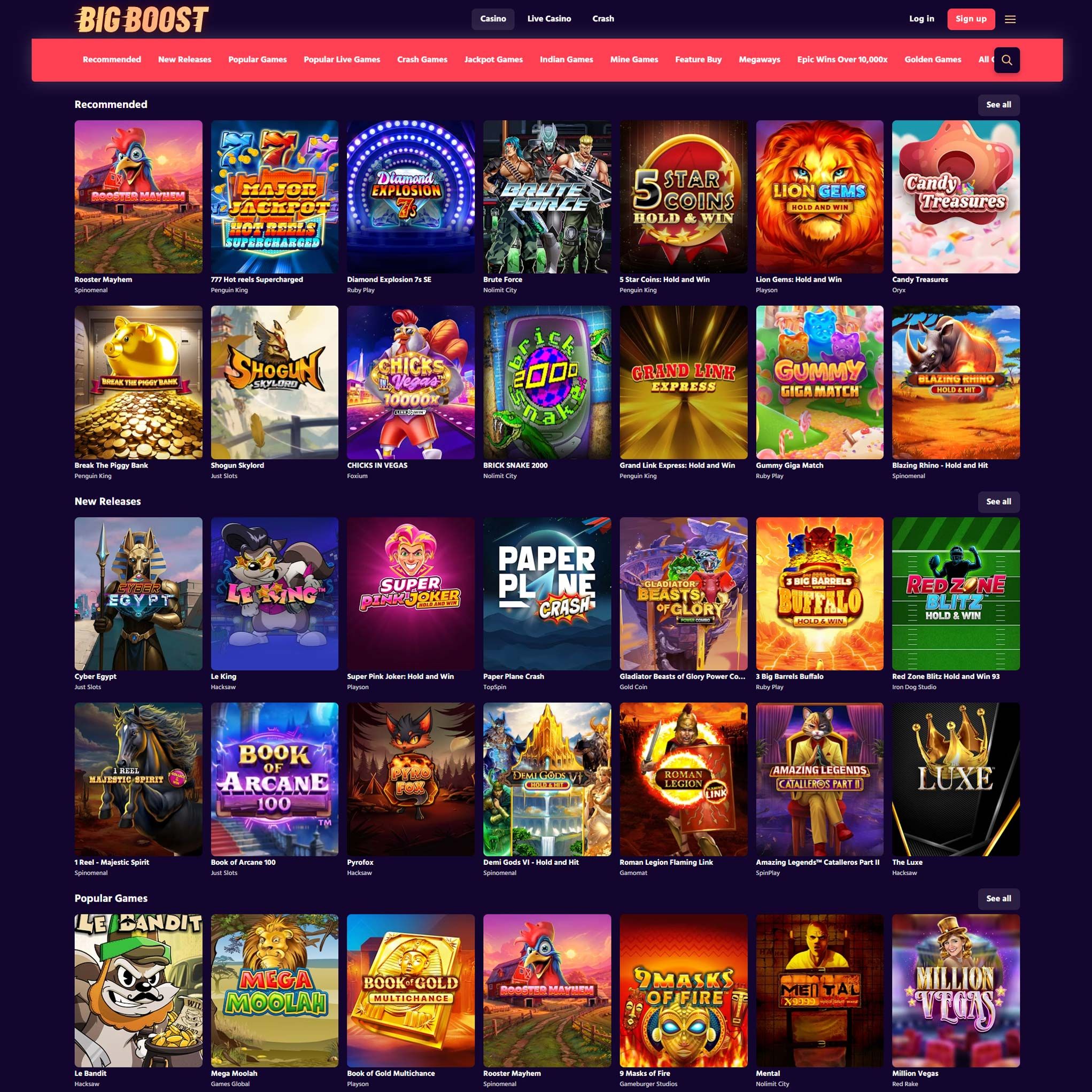Big Boost Casino review by Mr. Gamble