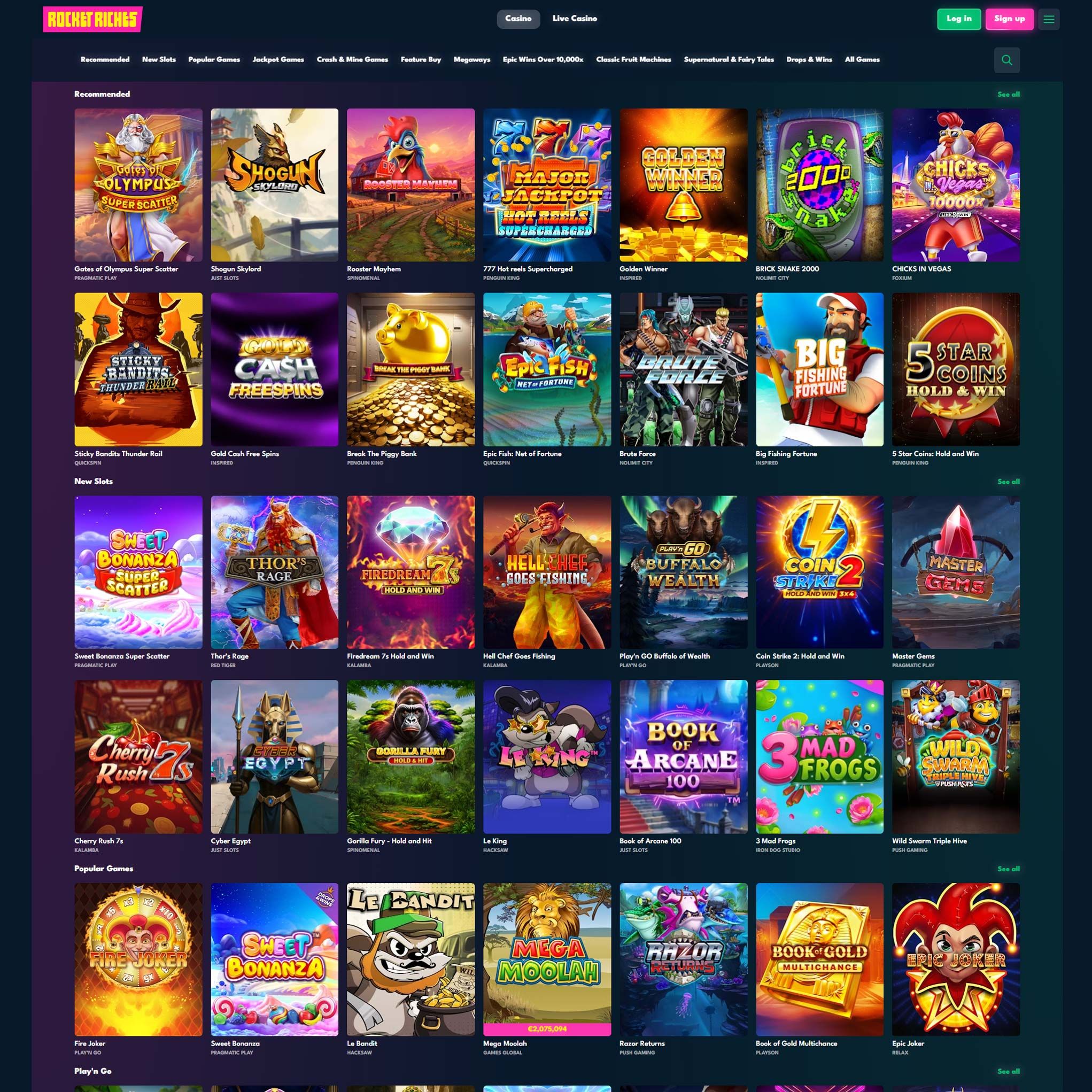 RocketRiches Casino review by Mr. Gamble