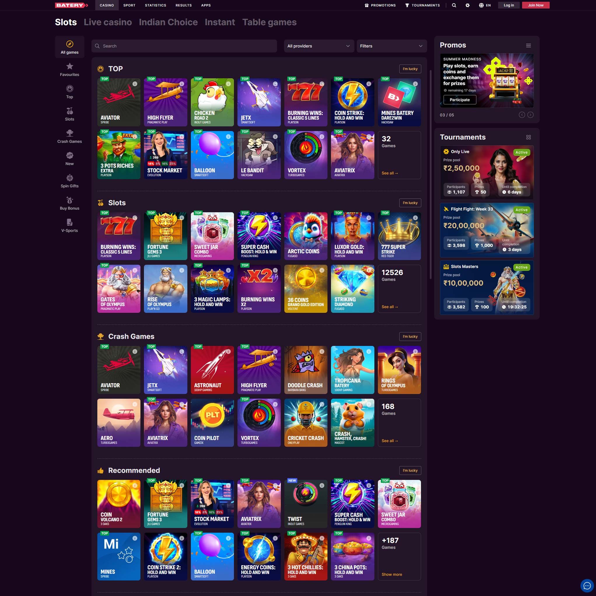 Batery Bets Casino review by Mr. Gamble