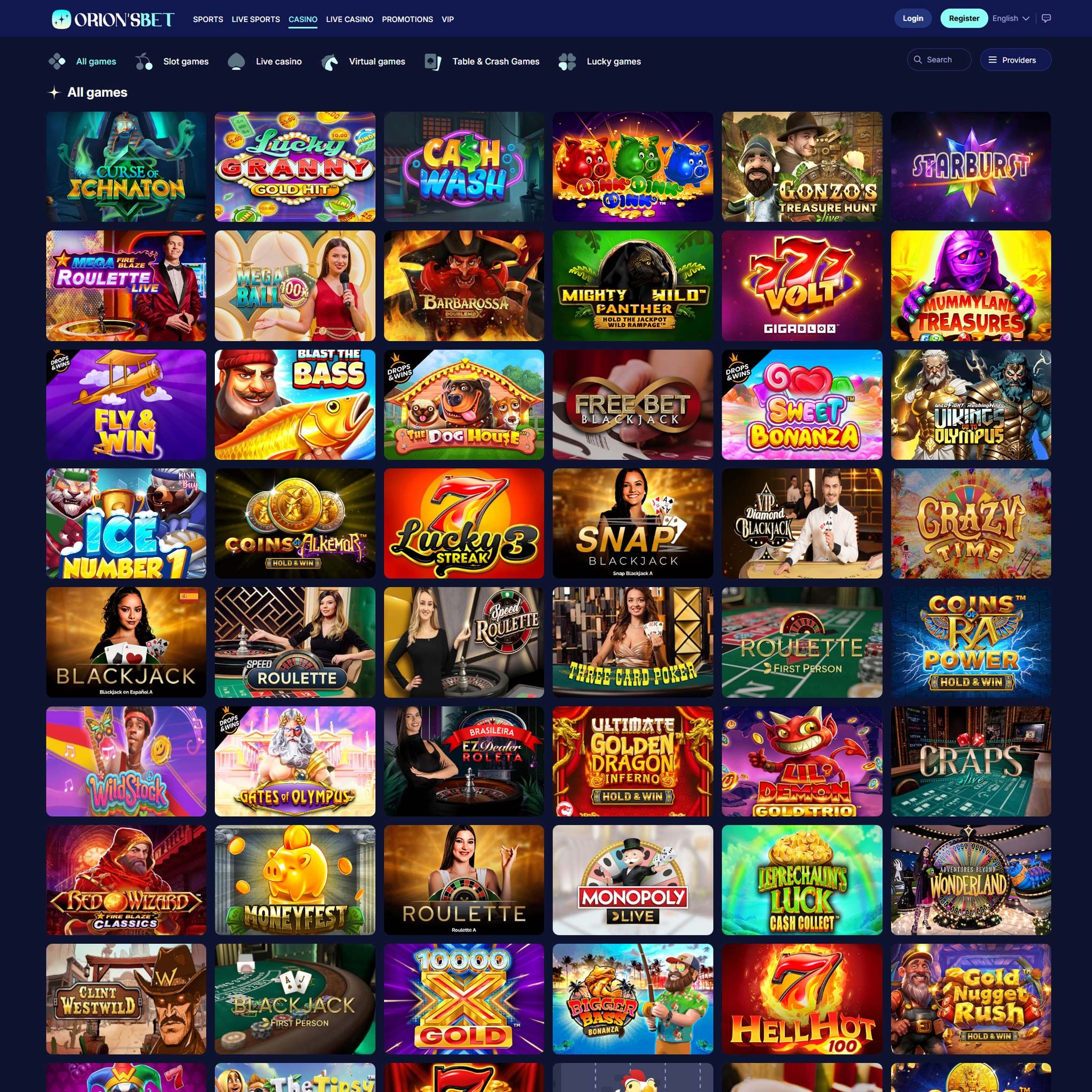 Orionsbet Casino review by Mr. Gamble