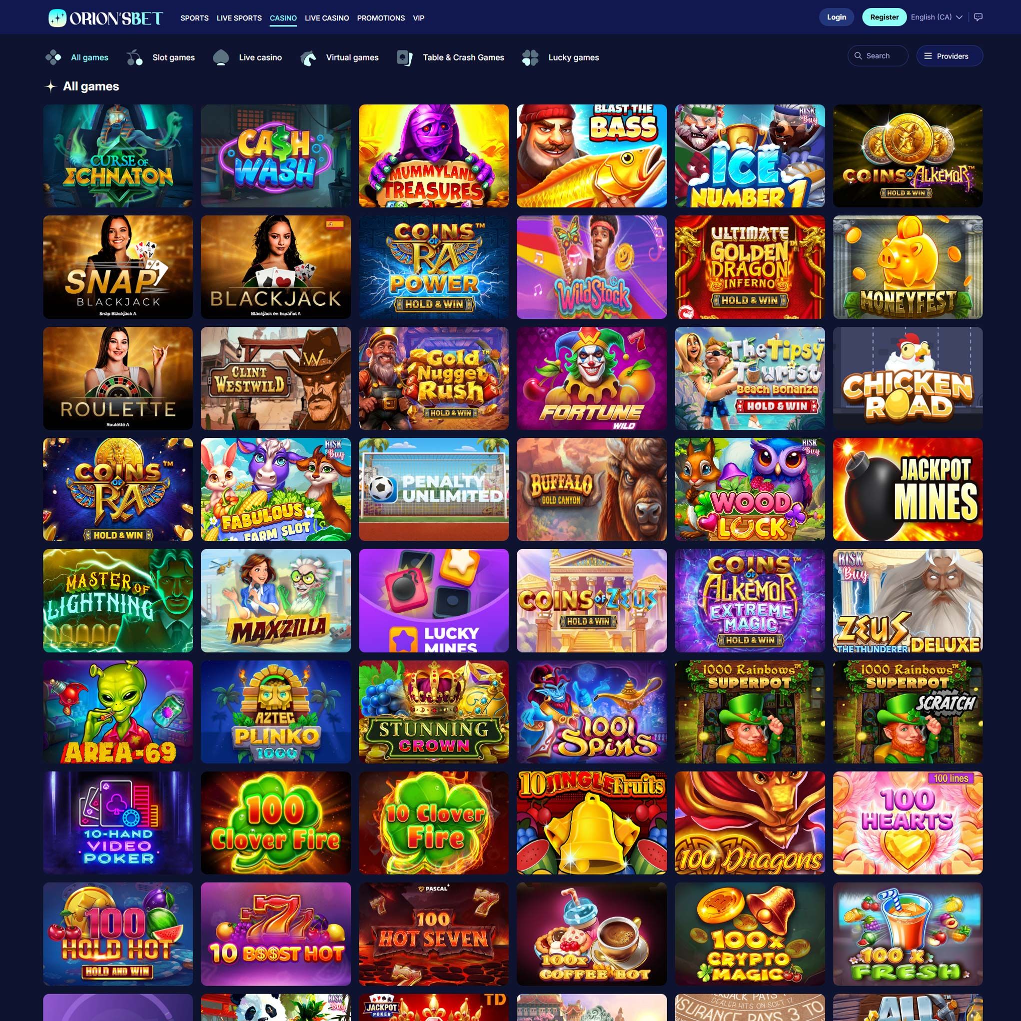 Orionsbet Casino CA review by Mr. Gamble