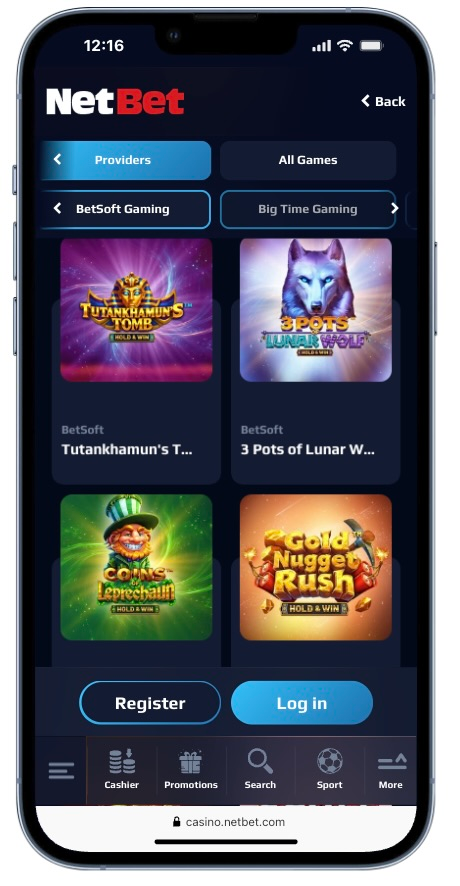 Betsoft games at NetBet Casino