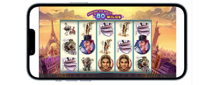 Around the Reels in 80 Days slot game by Aristocrat