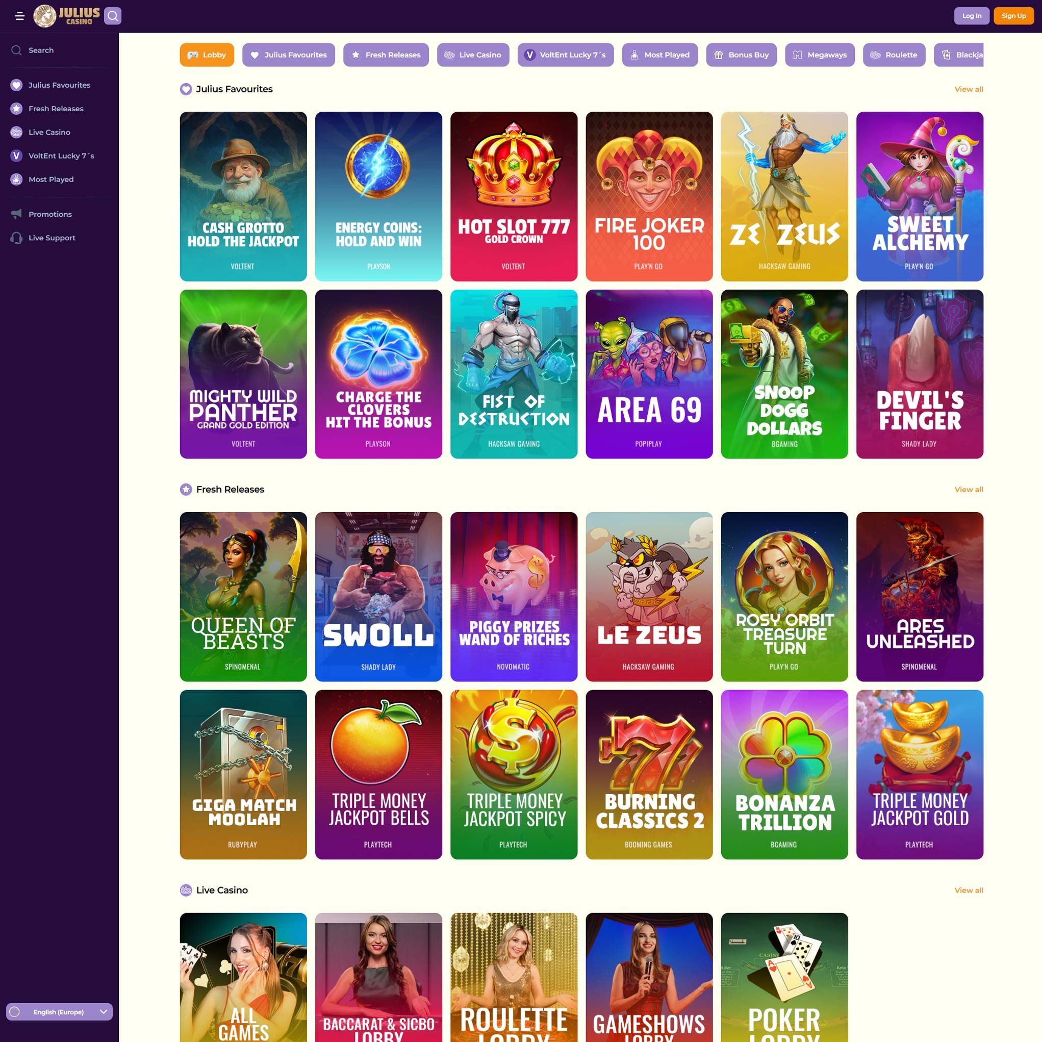 Julius Casino review