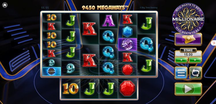 Branded Big Time Gaming slot games like Millionaire Megaways