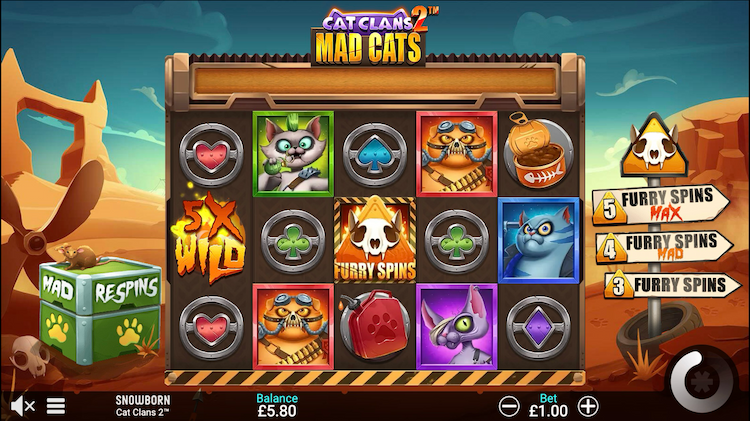 Games Global slot game Cat Clans 2 Mad Cats