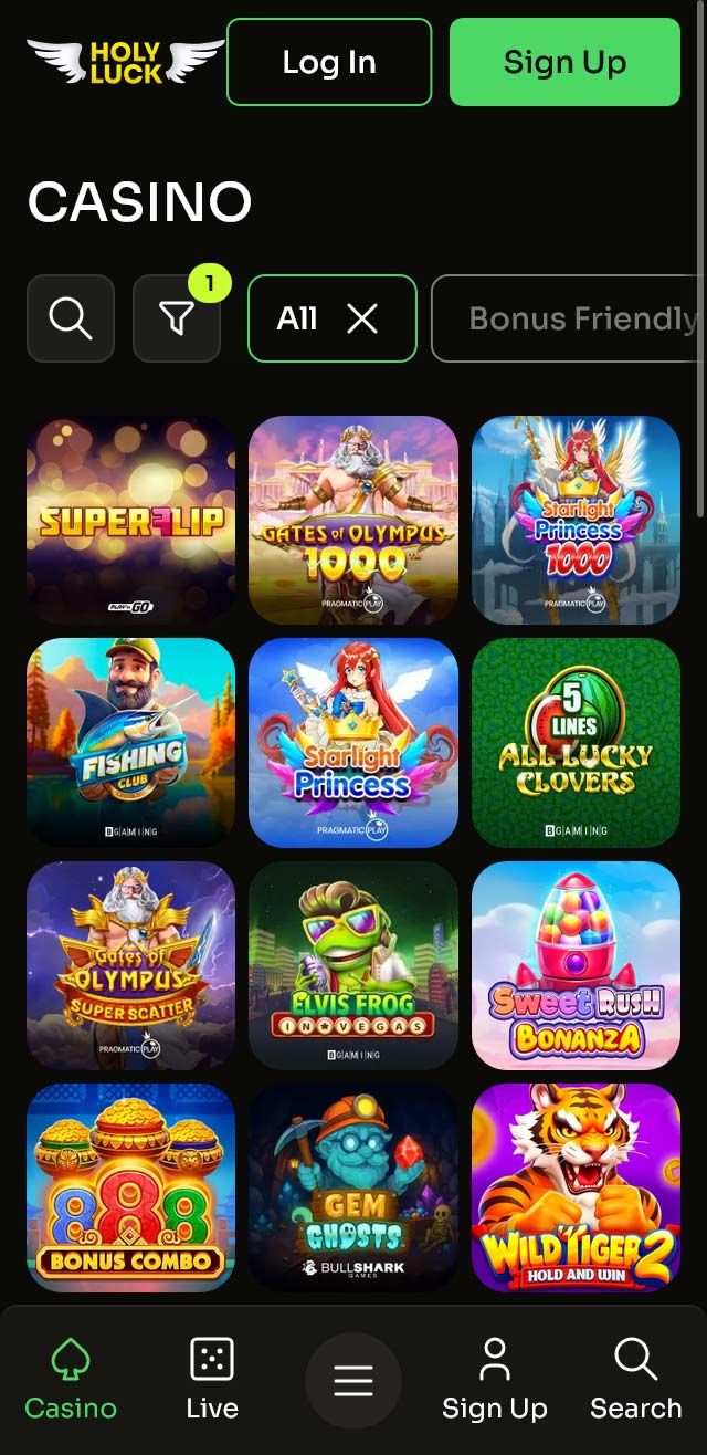 HolyLuck Casino review lists all the bonuses available for you today