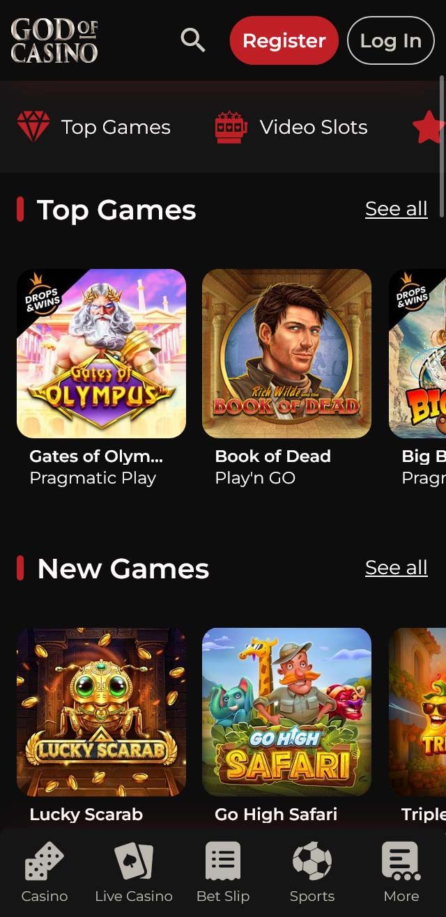 God of Casino review lists all the bonuses available for you today