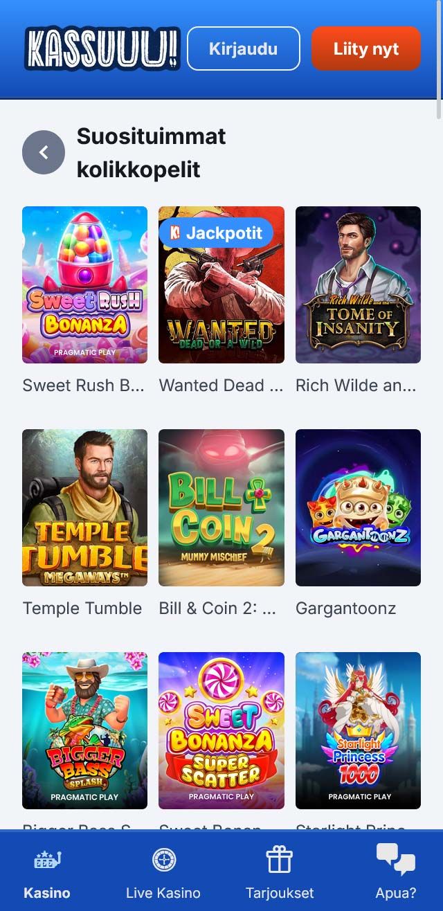 Kassuuu arvostelu listaa kaikki bonukset saatavilla sinulle tänään