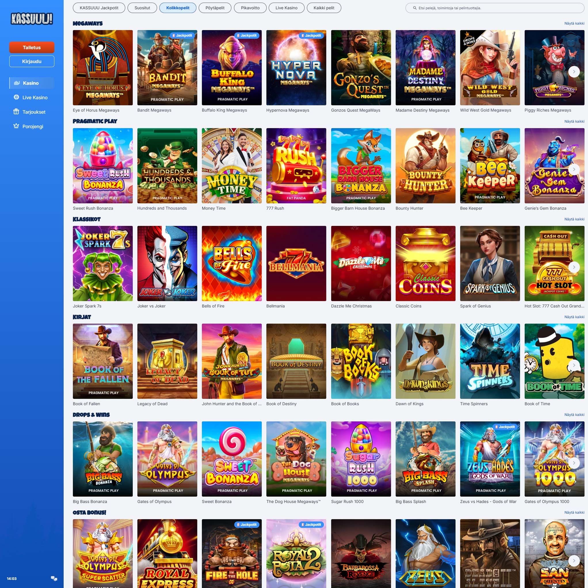 Suomalaiset nettikasinot tarjoavat monia hyötyjä pelaajille. Kassuuu on suosittelemamme nettikasino, jolle voit lunastaa bonuksia ja muita etuja.