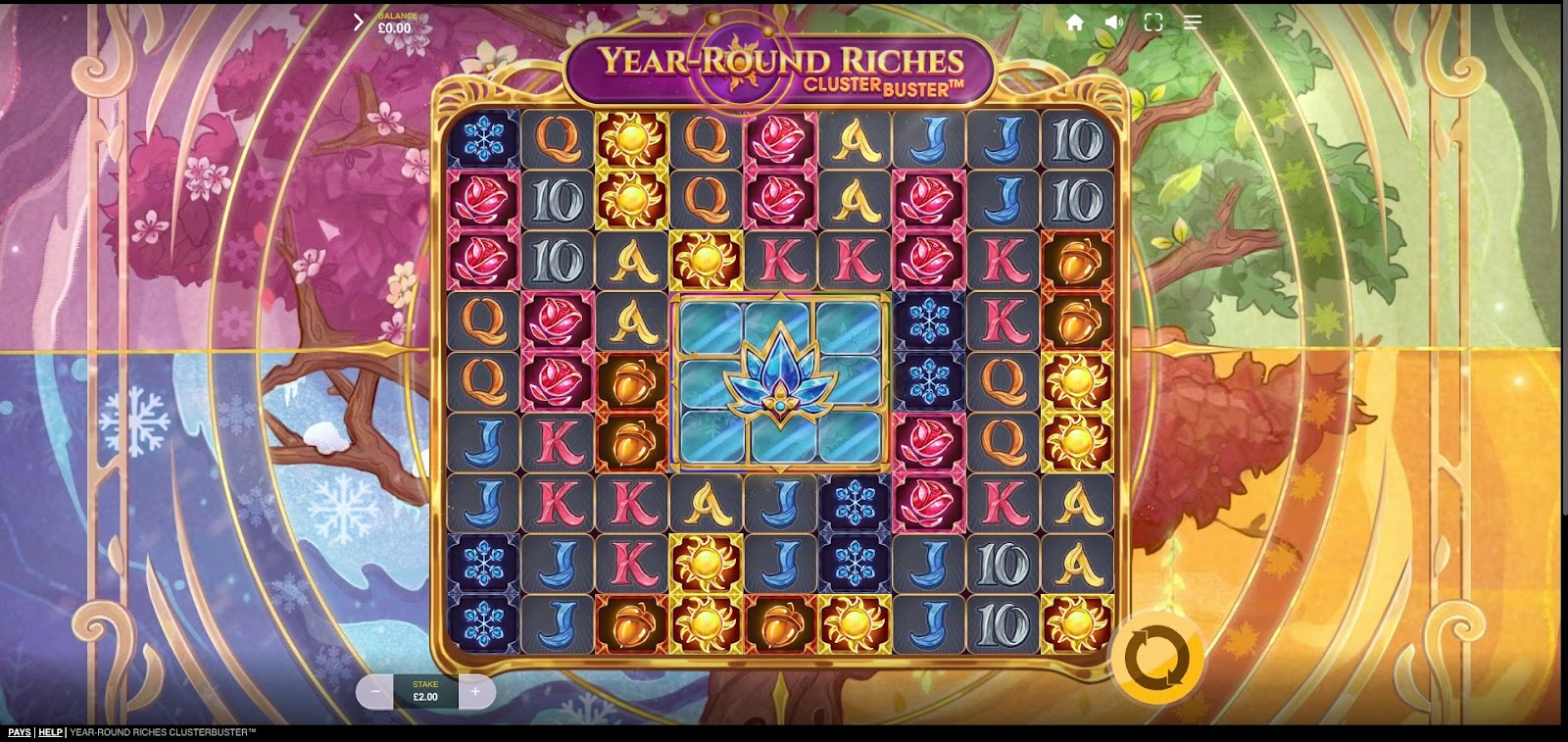 Year Round Clusterbuster slot gameplay