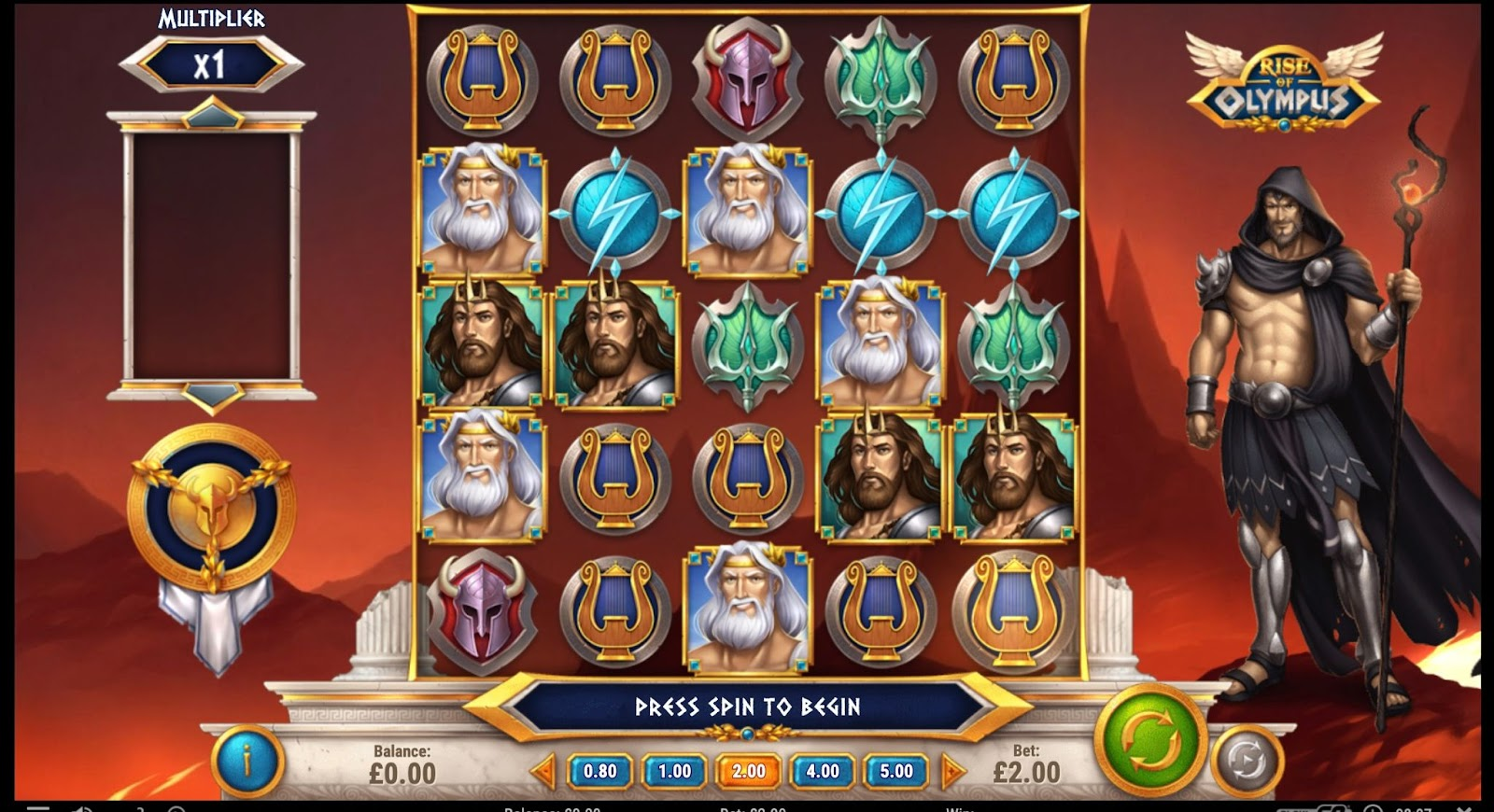 Playing Rise of Olympus by Play'n GO online