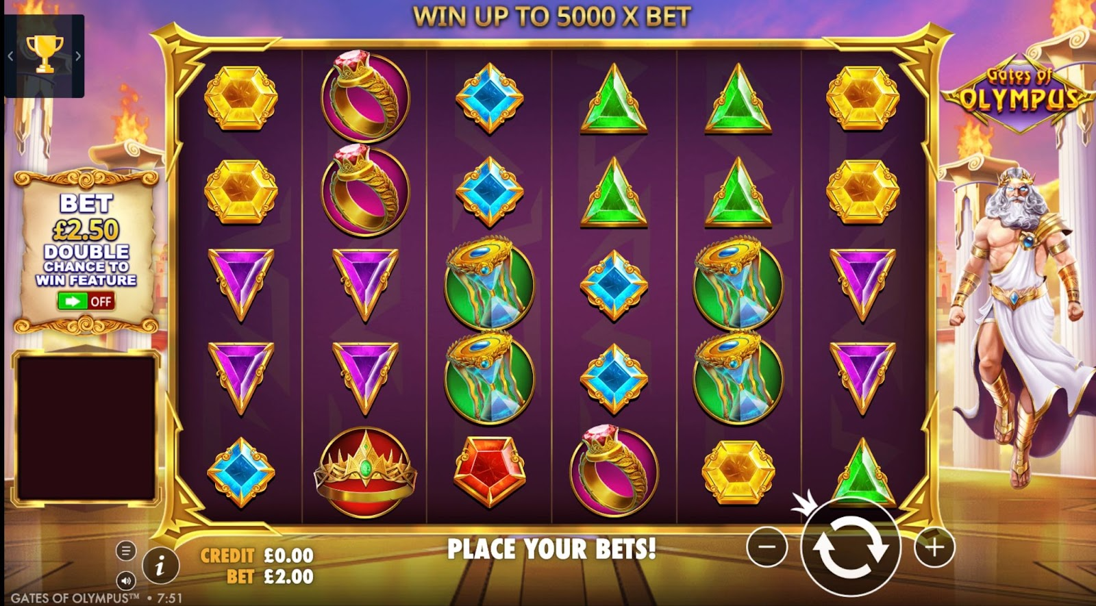 Playing Gates of Olympus slot online by Pragmatic Play