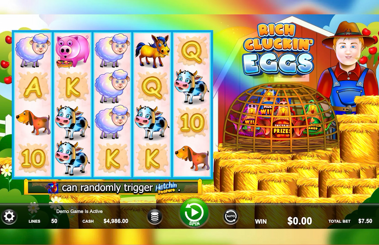 Ainsworth Gaming Technology Slot RIch Cluckin' Eggs
