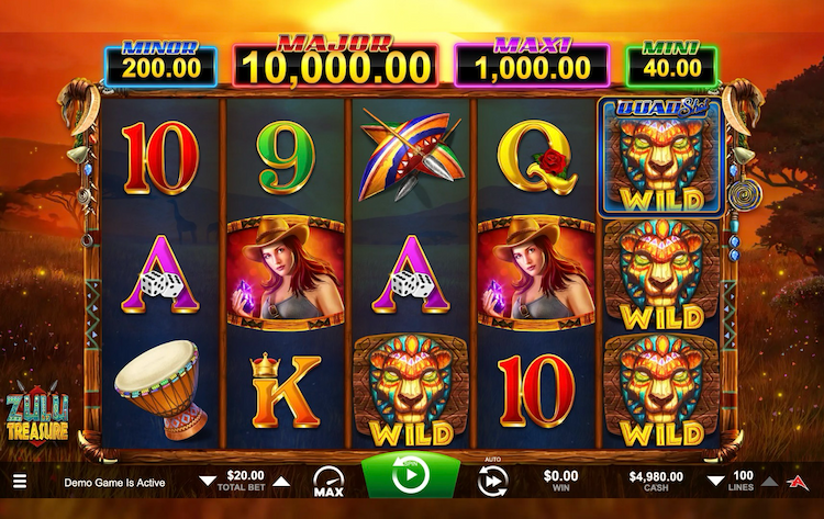 Ainsworth Gaming Technology Slot Zulu Treasure