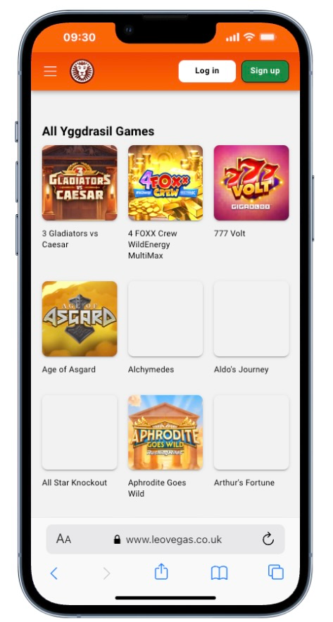 Popular Yggdrasil slot games catalogue