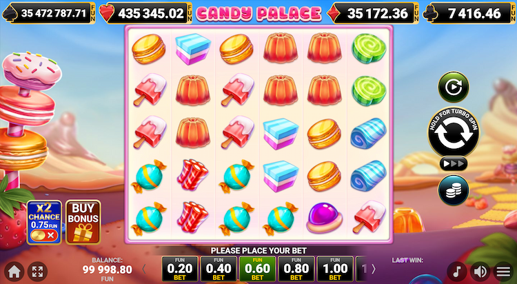 candy palace by amusnet