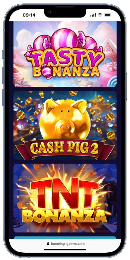 Popular online slots by Booming Games
