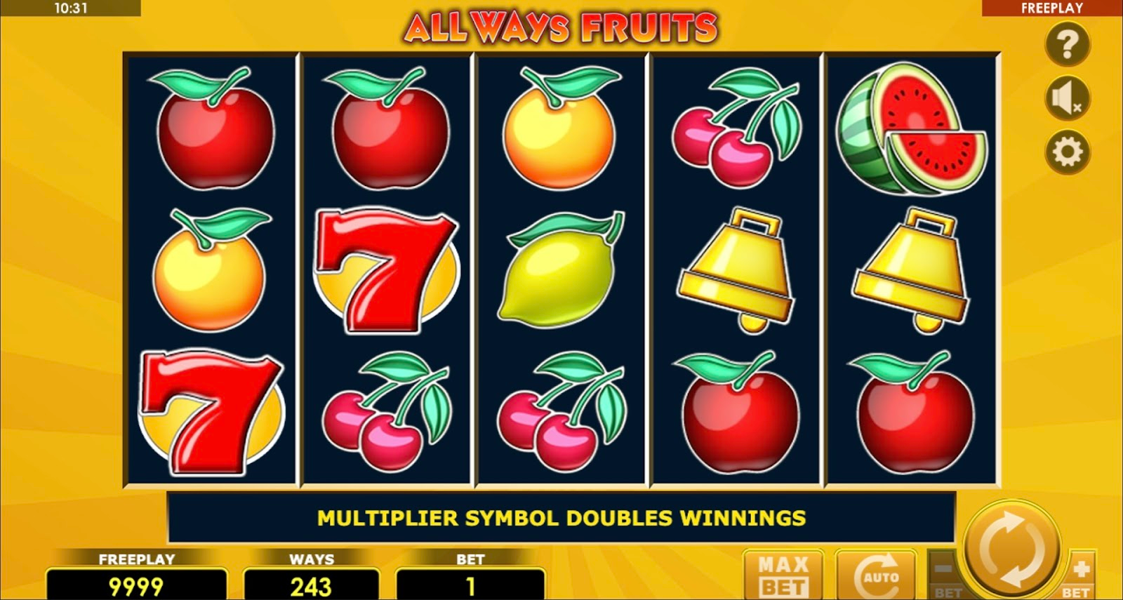 All Ways Fruit gameplay by AMATIC Industries