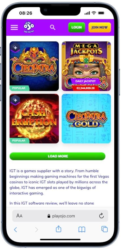 IGT slots mobile