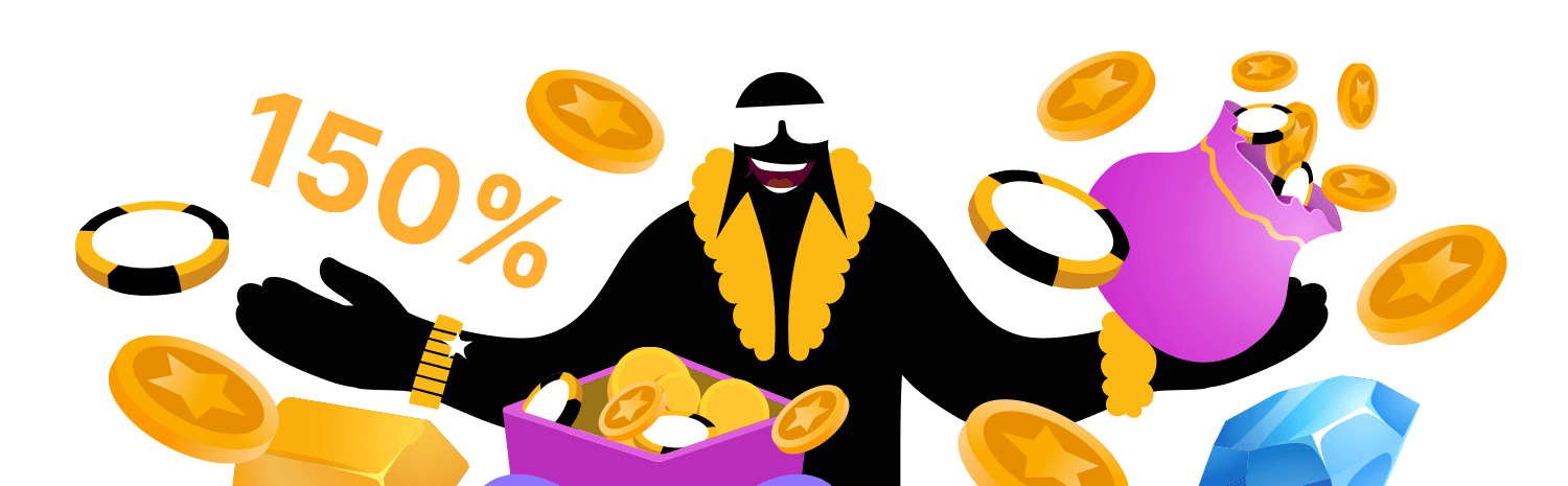 150% casino bonus