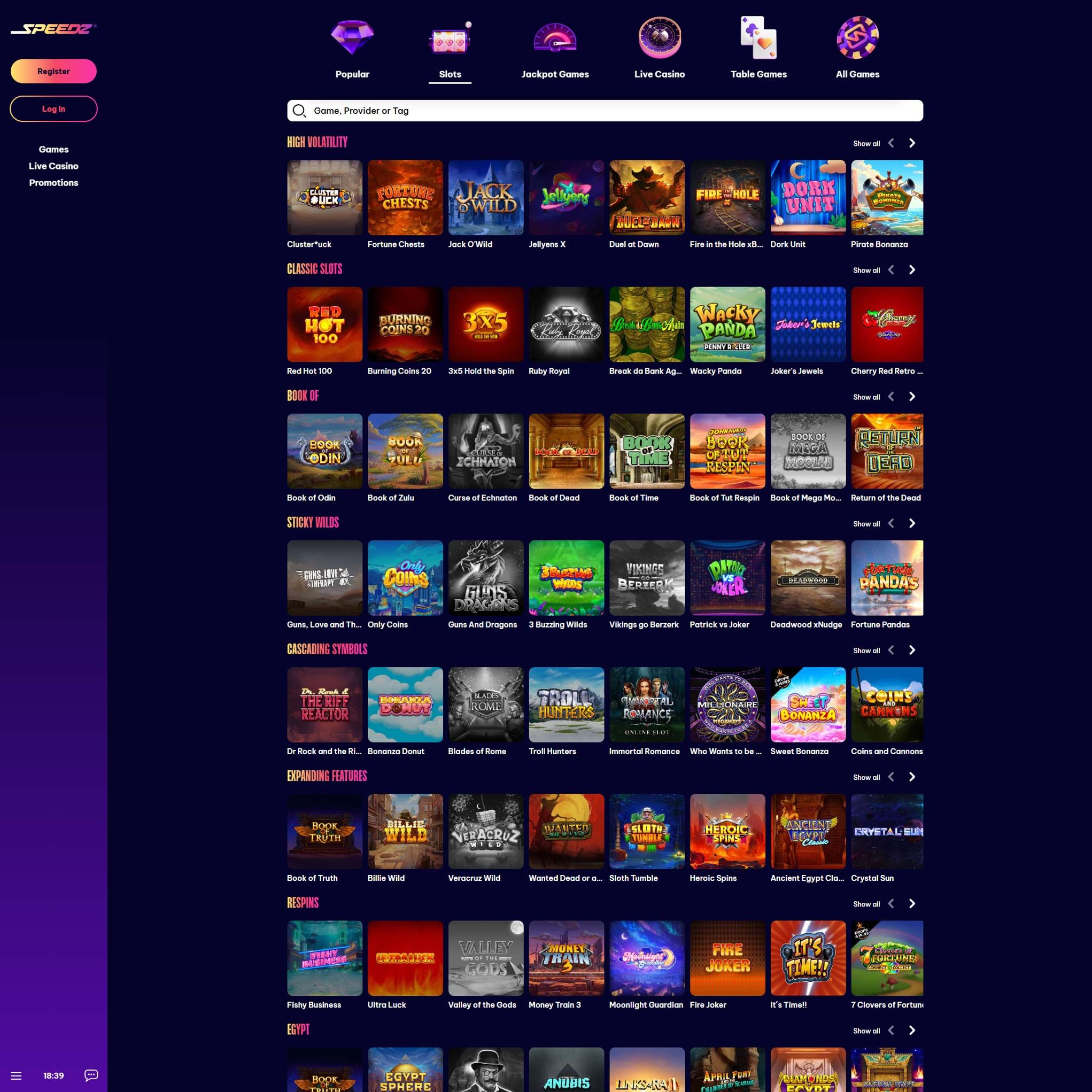 Speedz Casino review by Mr. Gamble