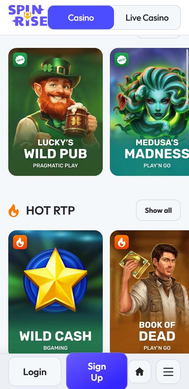 Spinrise Casino review lists all the bonuses available for you today