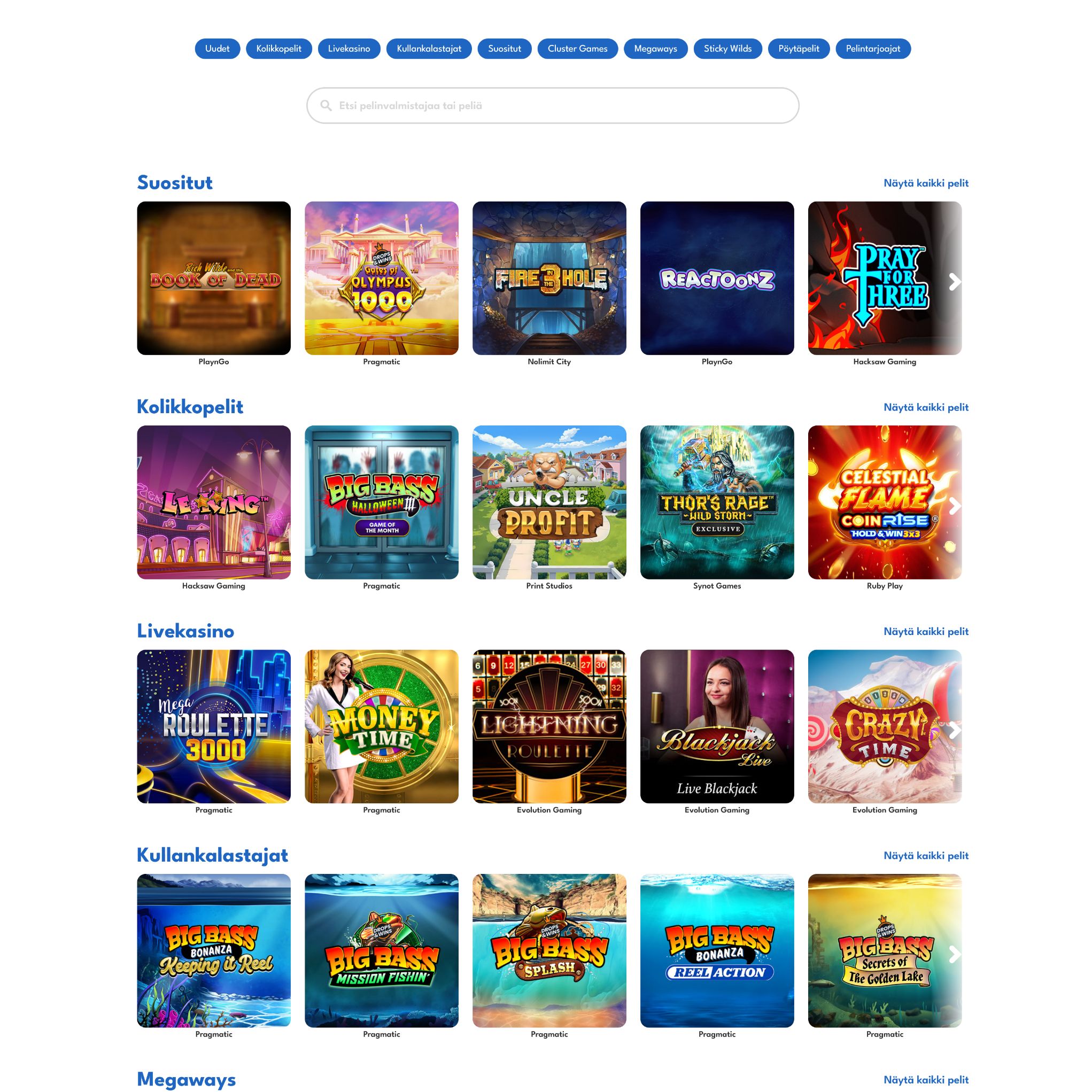 Pelaa netticasino Slotsi Casino voittaaksesi oikeaa rahaa – oikean rahan online casino! Vertaa kaikki nettikasinot ja löydä parhaat casinot Suomessa.