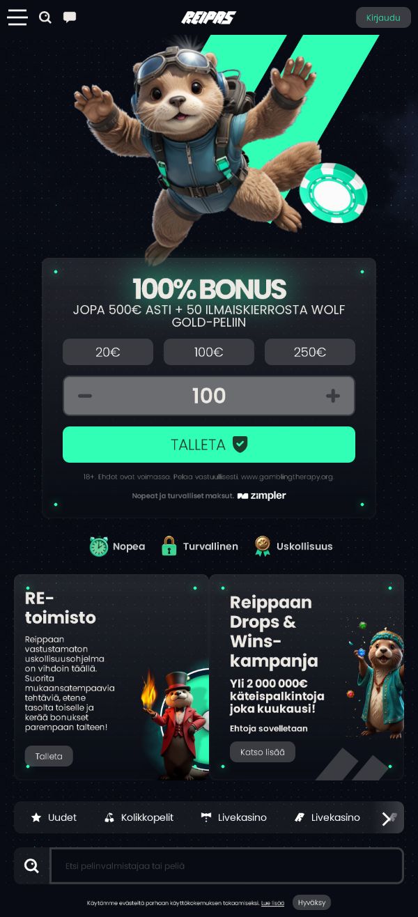 Reipas Casino arvostelu listaa kaikki bonukset saatavilla sinulle tänään