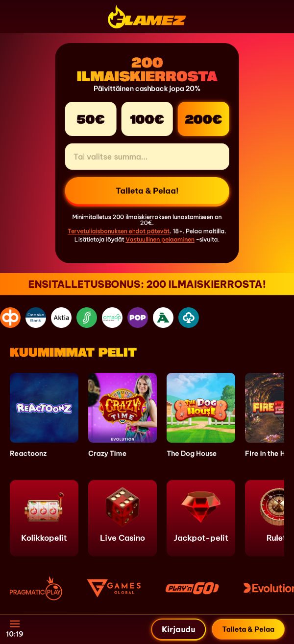 Flamez Casino arvostelu listaa kaikki bonukset saatavilla sinulle tänään