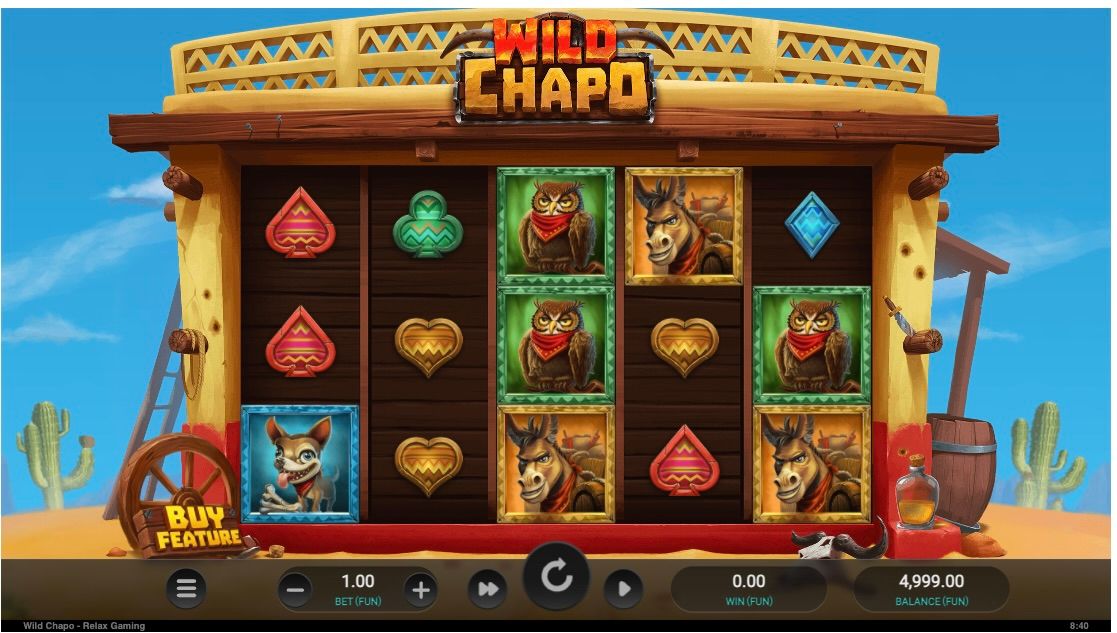 WIld Chapo is the top high-volatility online slot by Relax Gaming