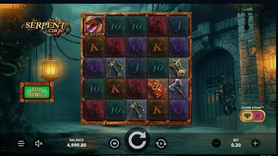 The Best High Volatility Slot Game by Stakelogic is Serpent Cage