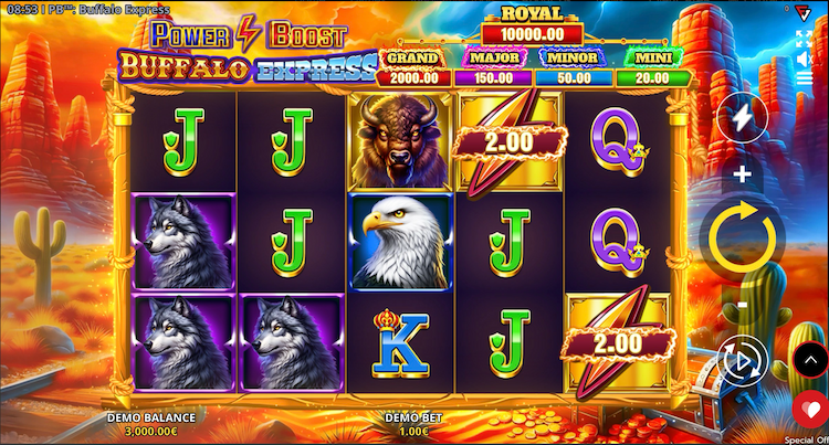 Fugaso Slot Power Boost Buffalo Express