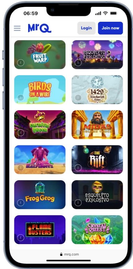 iPhone with Thunderkick casino games ready to play online