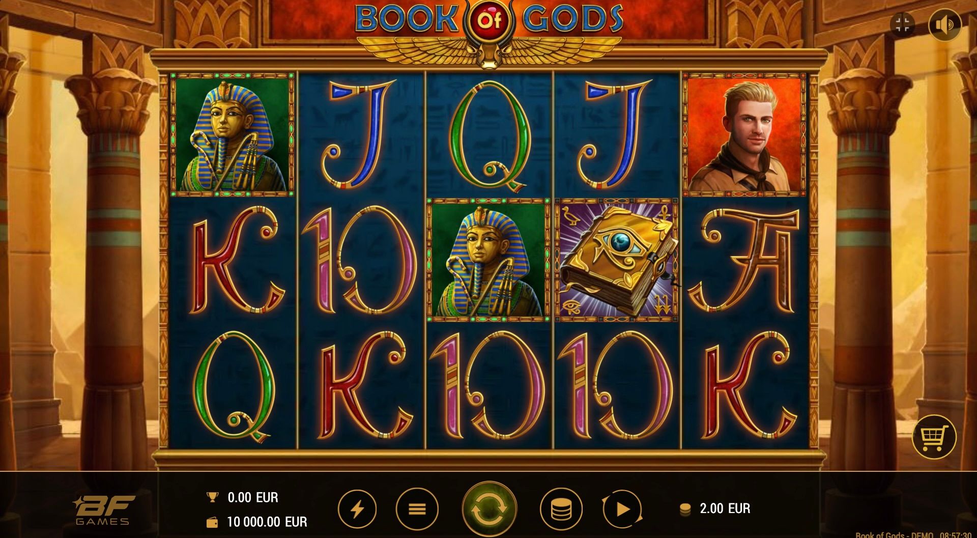 Book of Gods is our the best online slot from BF Games