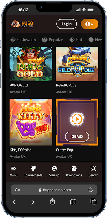 Play the best AvatarUX Slots on Mobile device online