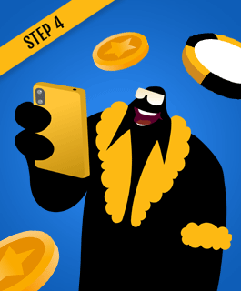 Open the game to play with 120 free spins no deposit