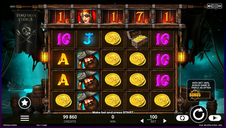 Belatra Tortuga Codex slot