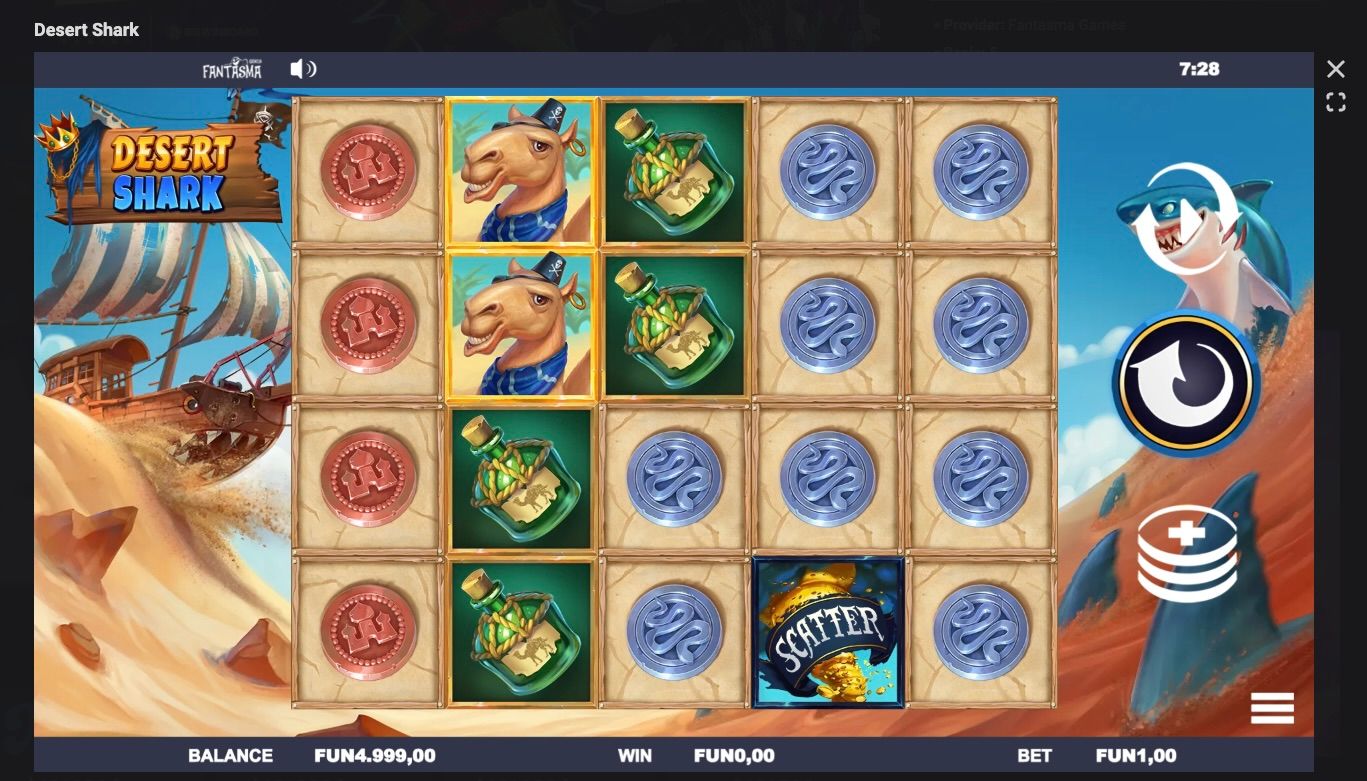 Desert Shark is the best online slot game by Fantasma