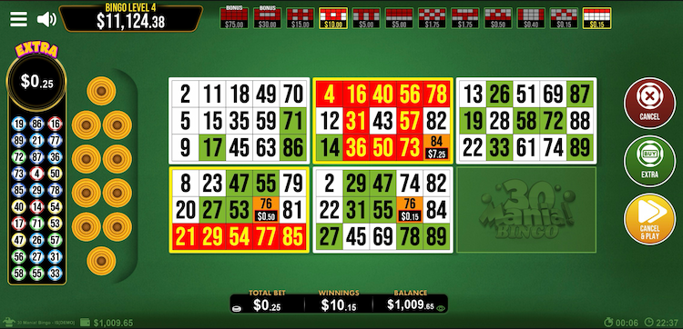 30 Mania Bingo Casino Table Game by FBM Gaming